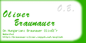 oliver braunauer business card